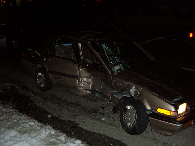That would have hurt.  If anyone had been in the passenger seat.