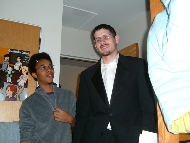 Maurice and JAMES IN A SUIT.