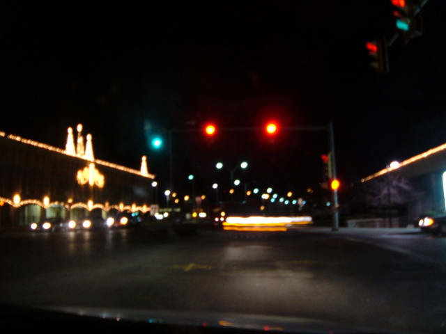 You can't see it, but that's some guy driving on the wrong side of the road.