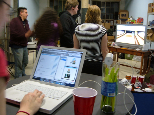 Carrie is here over the internets and skype.  We are such nerds.