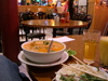 Fish paste soup and a mango shake, evidently.  Mmm?